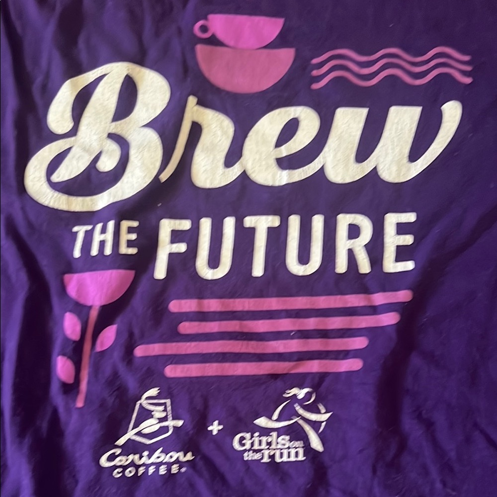 Caribou Coffee Amy’s Blend Purple  Graphic Tee